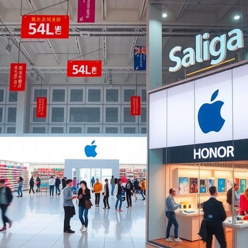中國手機(jī)市場一季度大跌14%，僅蘋果榮耀同比增長(圖1)