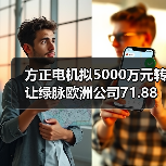 方正電機(jī)擬5000萬元轉(zhuǎn)讓綠脈歐洲公司71.88%股權(quán)（圖4）