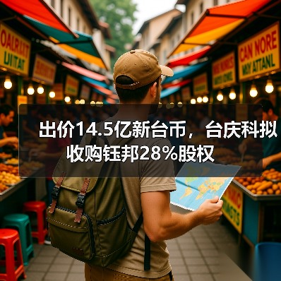 出價(jià)14.5億新臺(tái)幣，臺(tái)慶科擬收購(gòu)鈺邦28%股權(quán)（圖2）