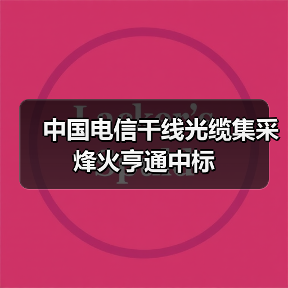 中國電信干線光纜集采烽火亨通中標(biāo)（圖2）